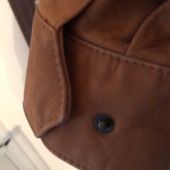 Men’s fall brown VTG Bobby Jones Y2k collection golf leather jacket - Picture 12 of 17